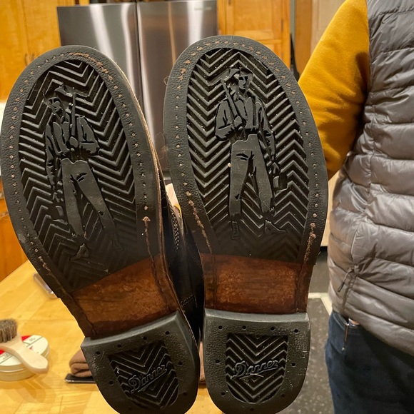 Danner Moc Toe Work Boots - Size 9 Dark Brown - Picture 4 of 4